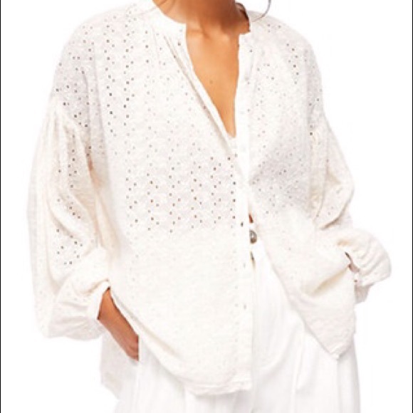 Free People Tops - Free People Maddison Eyelet Blouse